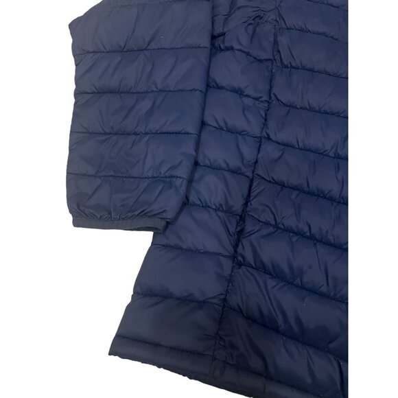GAP Kids Primaloft Puffer Jacket Coat Upcycled Lightweight Size L Navy Unisex - Picture 2 of 4